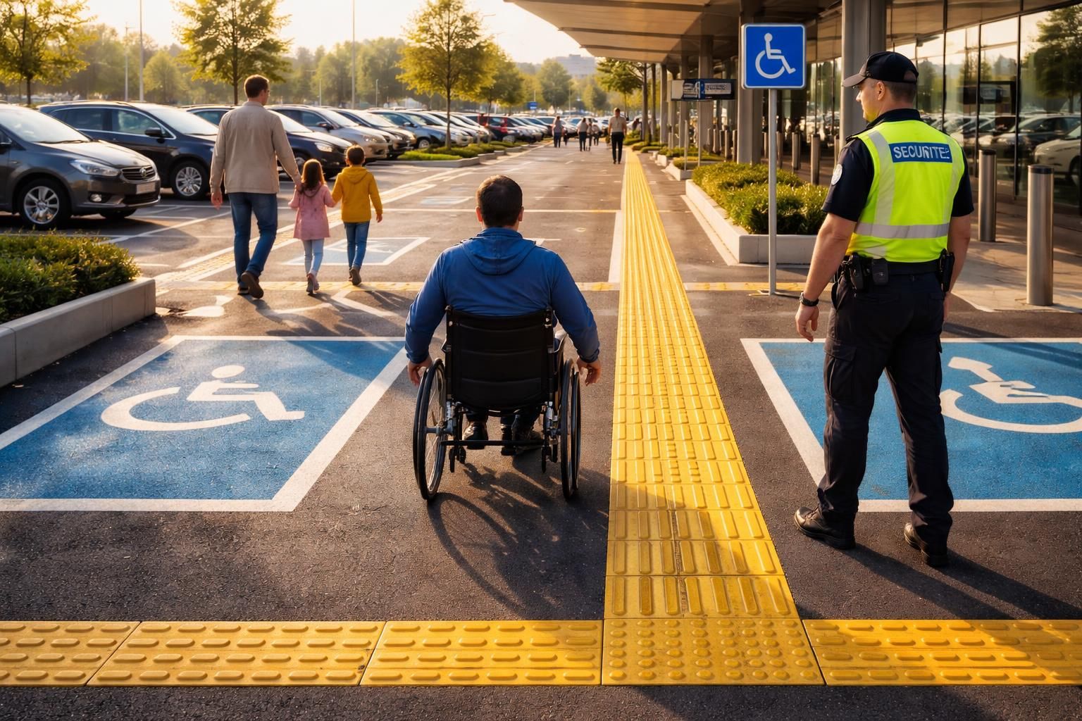 découvrez pourquoi les bandes de guidage pmr pour parking sont essentielles pour assurer la sécurité et l'accessibilité des personnes à mobilité réduite.
