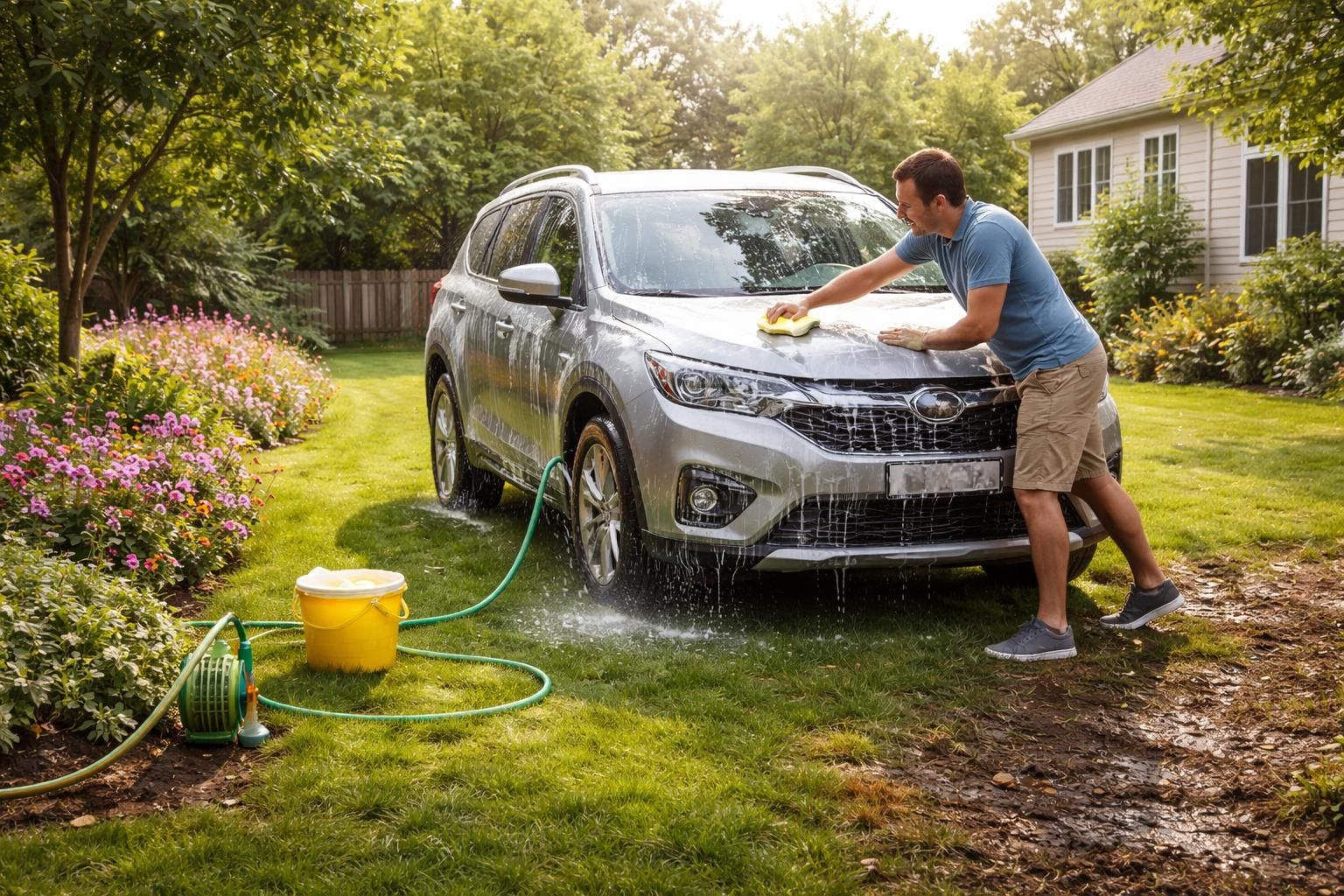 découvrez les avantages et les inconvénients de laver sa voiture dans son jardin, ainsi que les conseils à suivre pour préserver l'environnement et éviter les désagréments.