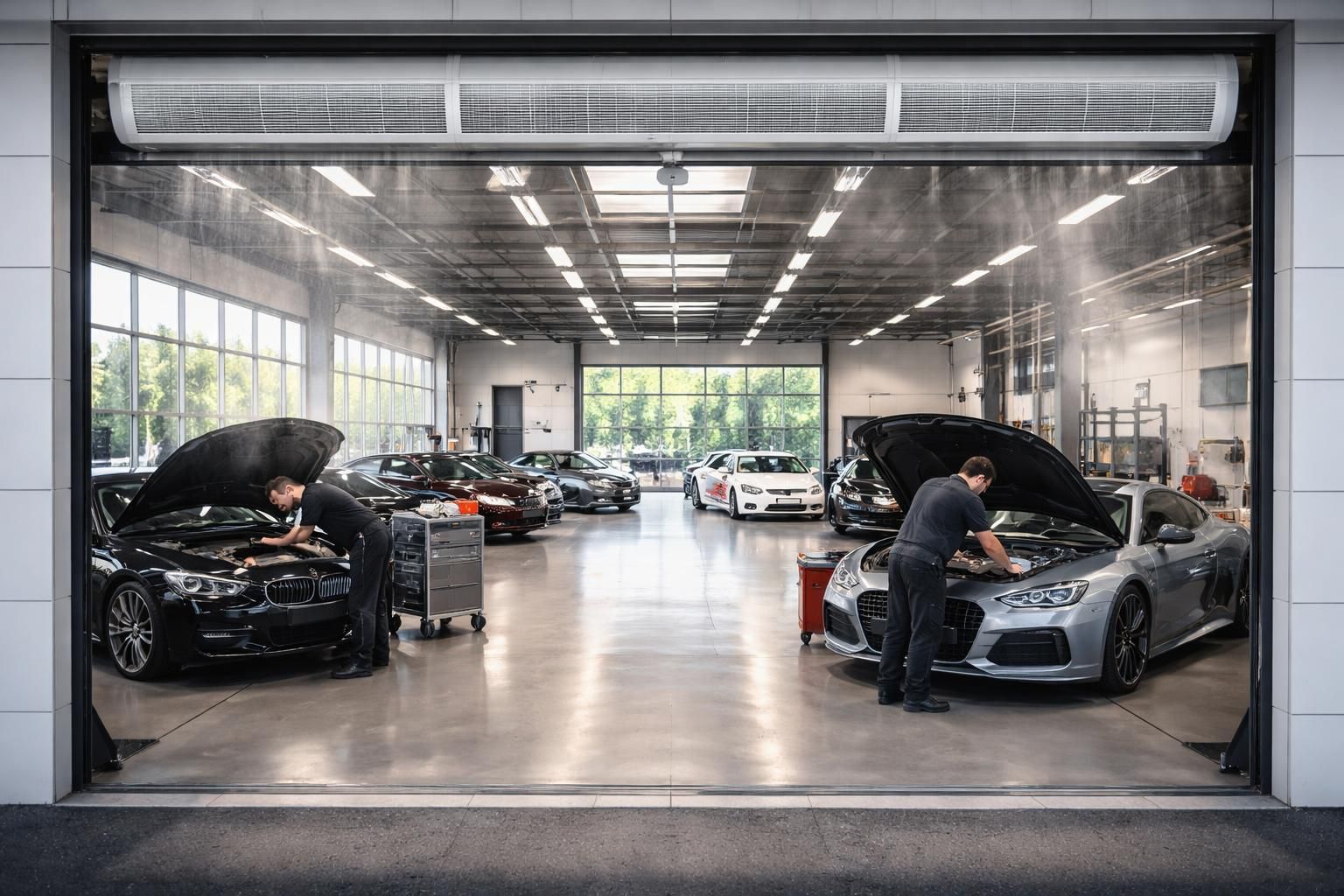 découvrez les avantages des rideaux d’air chaud pour garages, concessions automobiles, centres auto et ateliers de mécanique : confort, économie d’énergie et protection contre les courants d’air.